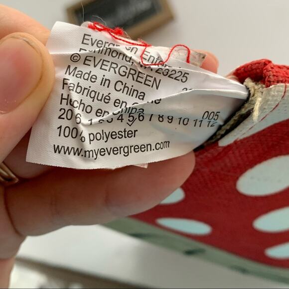 Welcome M monogram polkadot garden flag 13x18 - Picture 6 of 8